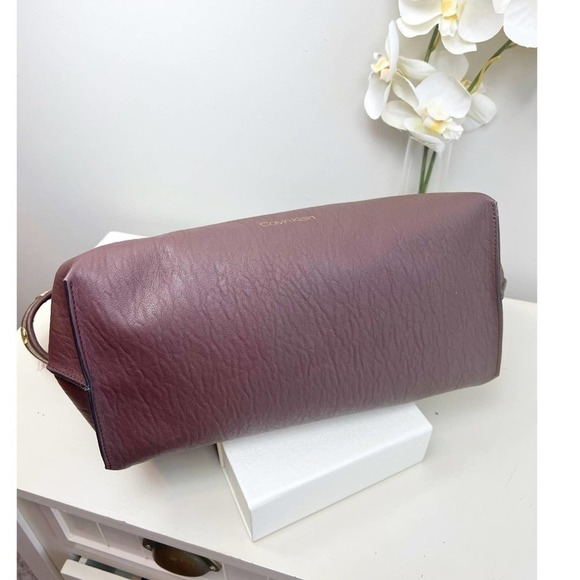 Calvin Klein Brown vegan leather handbag #019 - Picture 5 of 10